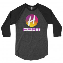 HEAT Logo - 3/4 sleeve raglan shirt