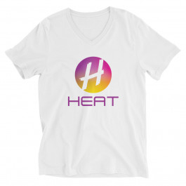 BringHeat Logo - Unisex Short Sleeve V-Neck T-Shirt